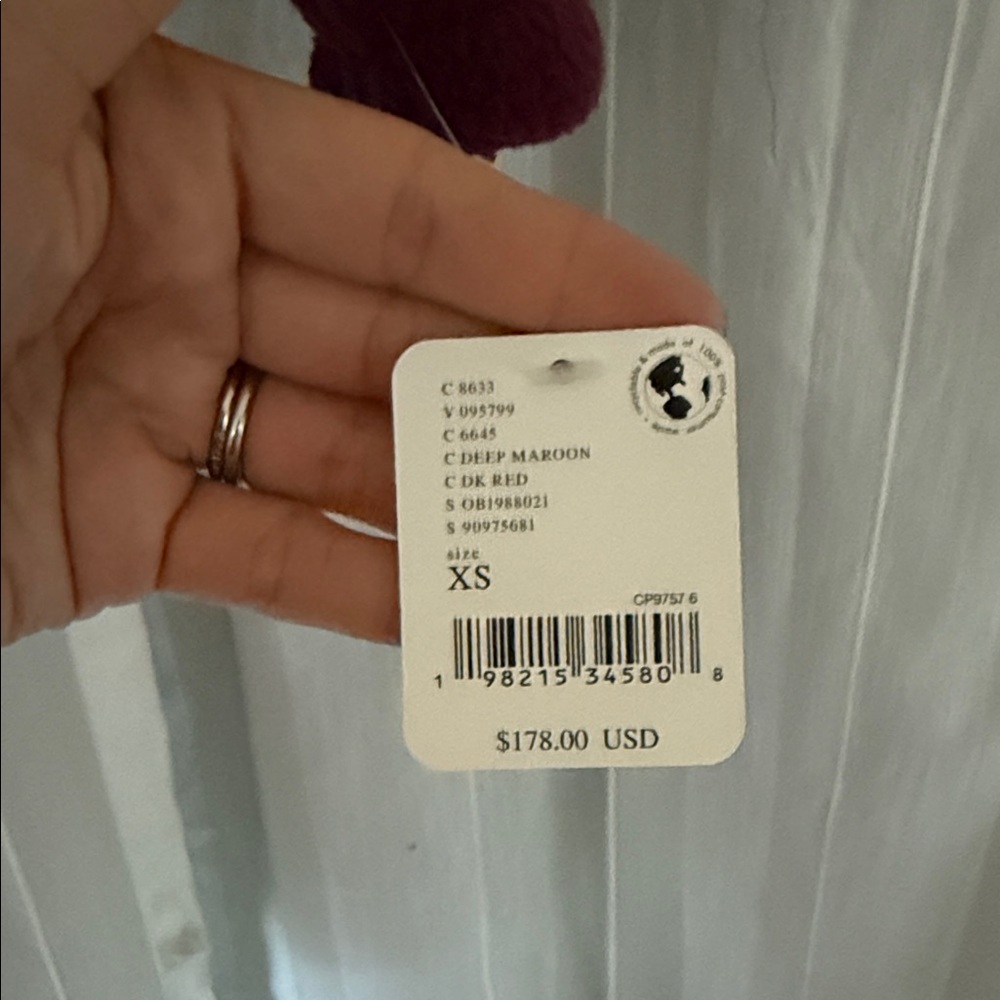 FP Movement Hit The Slopes Fleece Jacket in MAROON Sz XS S L $178 Retail NWT - Picture 6 of 10